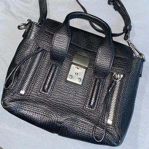 Black Phillip Lim Pashli Mini Satchel in embossed calf leather